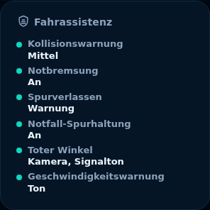 Vorschau: Fahrassistenz