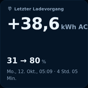 Vorschau: Letzter Ladevorgang