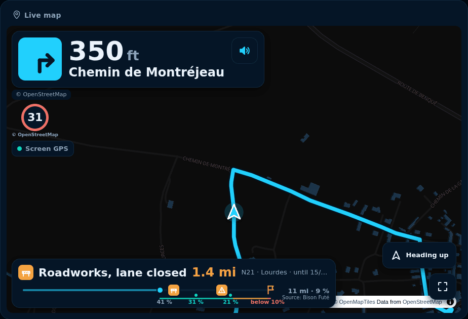 Preview: Live map