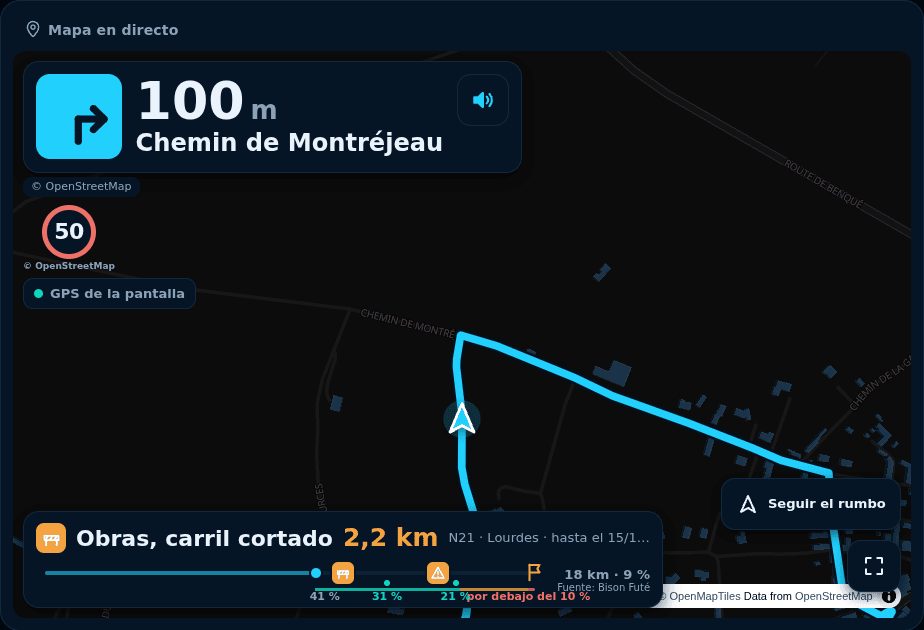 Vista previa: Mapa en directo