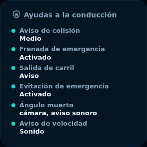 Vista previa: Ayudas a la conducción